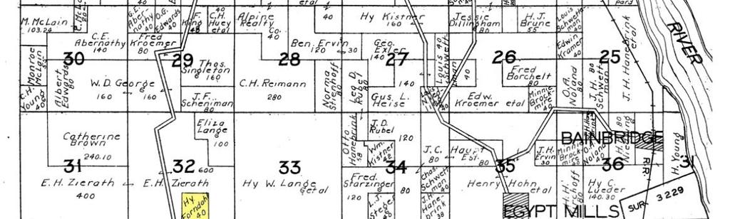 VORNKAHL Figure 21. Township plat map, 1930.