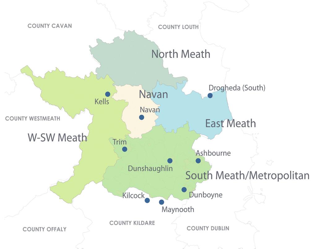 A4 Housing Strategy 5.3 House Prices For the purposes of the Housing Strategy, County Meath has been divided into five main areas for house price analysis.