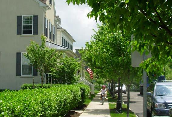 the sidewalk create a cohesive Streetscape and give homes a charming curb appeal. 7.