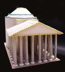were achieved in the building of the Pantheon by building their own scale model.