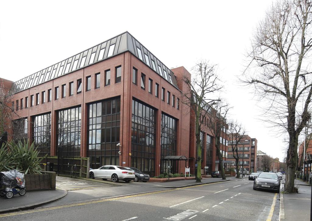 Modern purpose built office building with part red brick and part glazed façade in a prime central location. Total net internal area of 27,660 sq ft (2,570 sq m) on a self-contained site of 0.