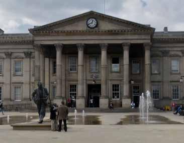 Huddersfield is the 10th largest town in the UK and is located between