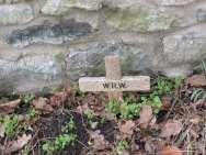 2.11 Wilfred Robin Webber (1938-1984) W.R.W. Varnished wooden cross.