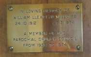 MEMORY OF WILLIAM LLEWELYN WILLIAMS 24.10.1912-27.3.