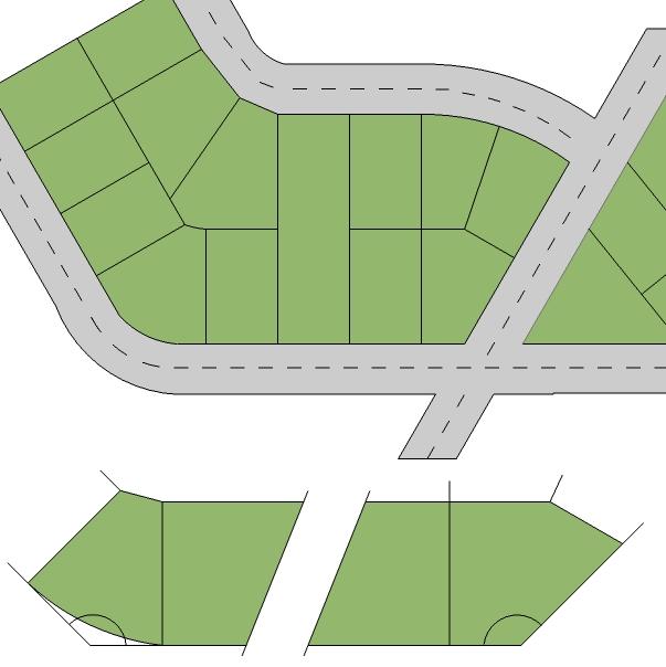 LOTS: CORNER, REVERSE CORNER, INTERIOR Interor lot Corner lot Corner lot Less than 35 Less than 35 clearzonng Lot coverage means a measure of ntensty of land use that represents the porton of a ste