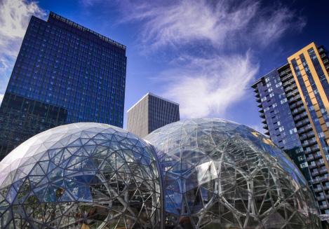 PUGET SOUND ECONOMIC TRENDS Amazon occupies and has plans to build or lease as much as 13.5 million square feet across 44 buildings throughout the Seattle Metropolitan Division (MD) by 2023.