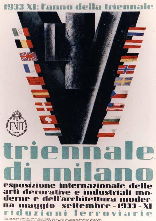 2 - BIE INFO n 22 La Triennale di Milano : a short historical background In 1930, the IVth International Triennale Exhibition of the Modern Decorative and Industrial Arts, called La Triennale,