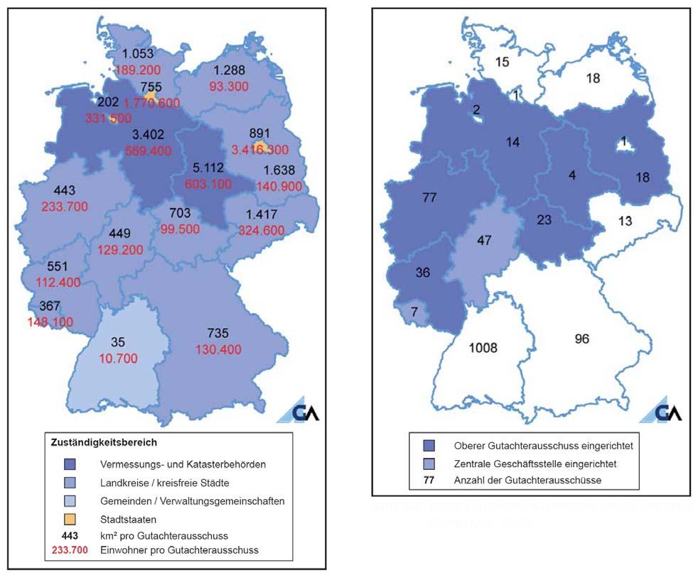 to perform their tasks (Krumbholz 2010). The majority of the States decided to organize the Boards of Valuation Experts at the level of counties and county-free cities (Landkreise/ kreisfreie Städte).