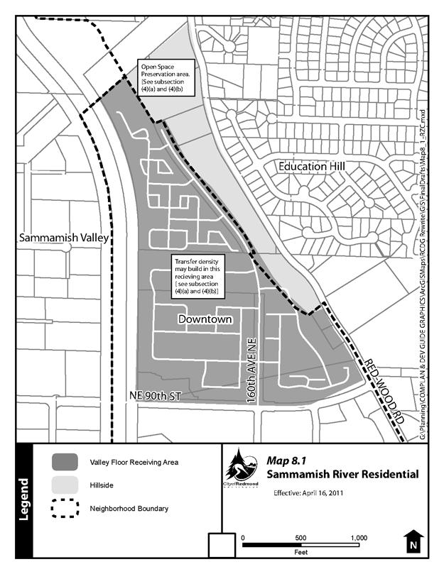 Map 8.1 Sammamish River Residential Note: Online users may click the map for a full-size version in PDF format.