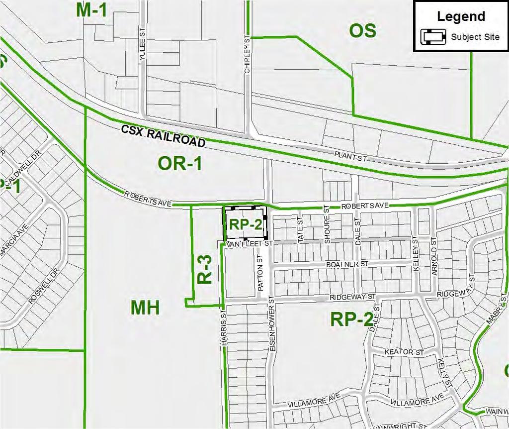 PCM201803: FSU Health Clinic/Roberts Avenue Page 7 of 11 The following maps illustrate the current and proposed zoning for the subject