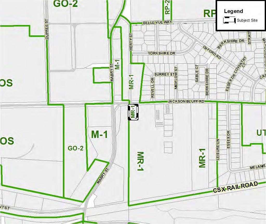 PCM201802: Petro South/Jackson Bluff Road Page 8 of 12 Current Zoning Current District
