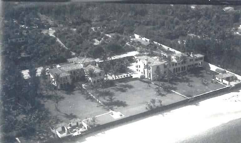 Aerial photo of Mizner homes (Amado to left,