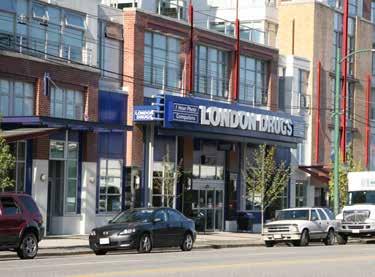 of commercial space by 2041 Full demand is unlikely to be met due to competition from other areas Street-oriented London Drugs, Vancouver Key Learnings 2002 plans
