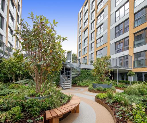 Architecturally designed courtyard garden Dedicated concierge and private