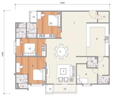 E Built-up Area: 2,024 sq. ft. / 188 m 2 8. Master Bedroom 9. Master Bath 10.
