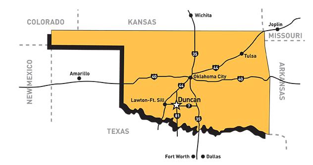 Offering Description Duncan is located in Southwest Oklahoma