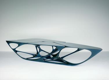 (Above) Soho Gallery, Shanghai; Mesa Table for Vitra; Serac Bench by Zaha Hadid for LAB 23; Form in Motion, Philadelphia; Citylife in Milano;