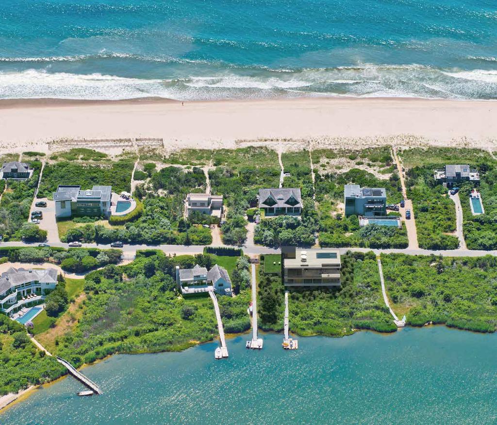 OCEAN ACCESS PATH PRIME LOCATION PANORAMIC OCEAN/BAY VIEWS AND OCEAN ACCESS Directly adjacent to the property there is a private deeded ocean access path to one of the Hampton s most sought-after
