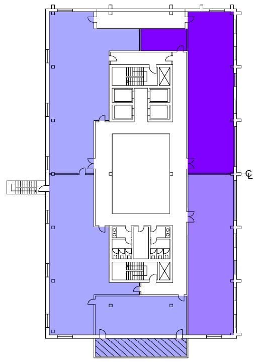 Drawing 5 IPMS 3 Office Multiple Occupant Hatched Areas are to be stated separately. Note that this is the same building in Drawing 1 Copyright 2014.