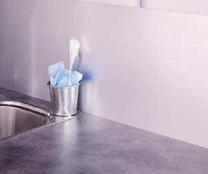 to install and easy to clean, hygienic surface.
