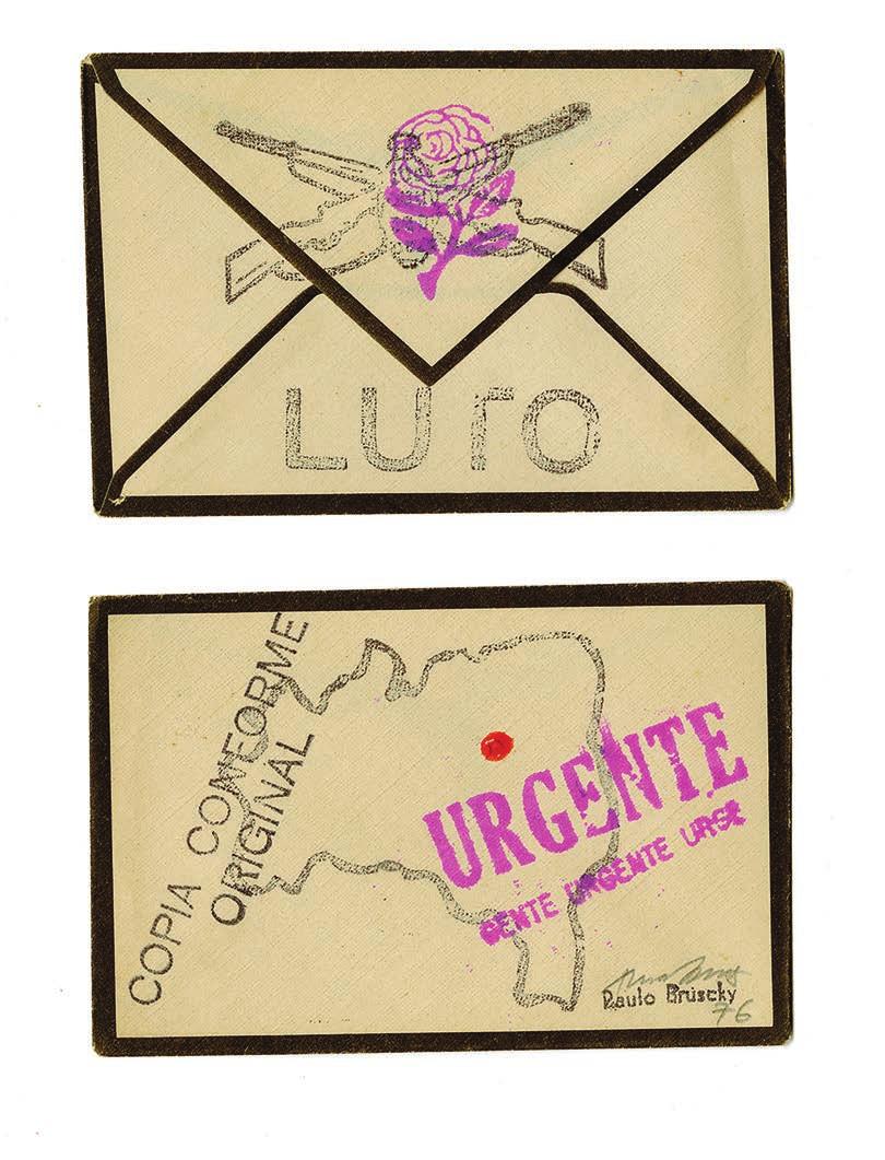 Paulo Bruscky Luto, 1976 stamps