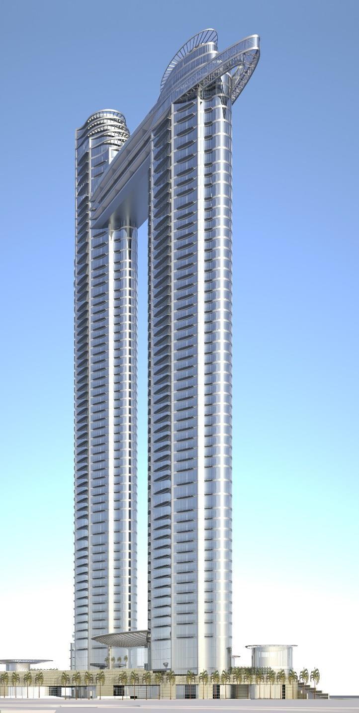 The project will consist of a 58 story residential tower (tower 1-T1) and a 54 story