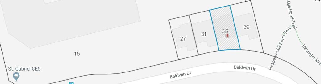 Roll Number: 30 06 150 021 01072 0000 Address: 35 Baldwin Dr Legal Description: Part Block 68, Plan 58M-470, designated as part 3 on Plan 58R- 17123; subject to an easement for entry as in WR667912;