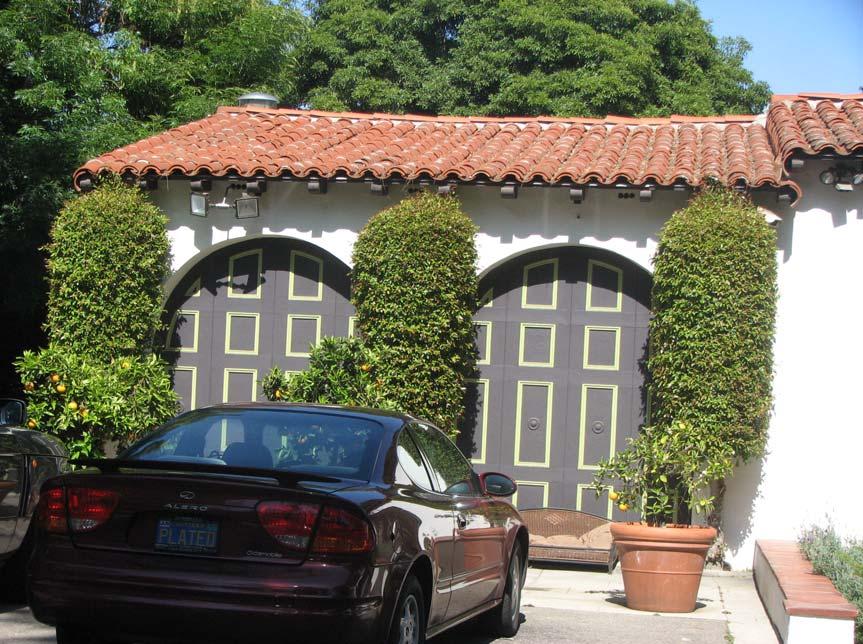 Fisher) Petifils Residence, original garage doors,