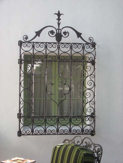 Petifils Residence, casement window and grille,