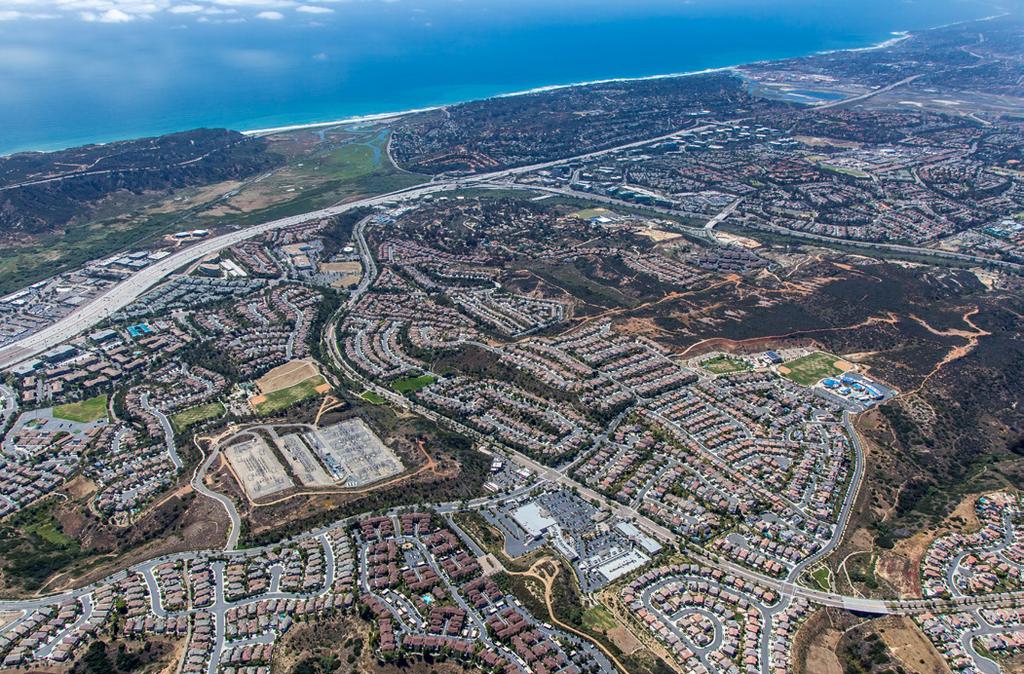 NORTHWEST AERIAL SOLANA BEACH Torrey Pines State Natural Reserve PACIFIC OCEAN DEL MAR $1,294,000+ Median Housing Value Scripps Clinic Carmel Valley 112,067 SF San Dieguito Lagoon $1,181,000+ Median