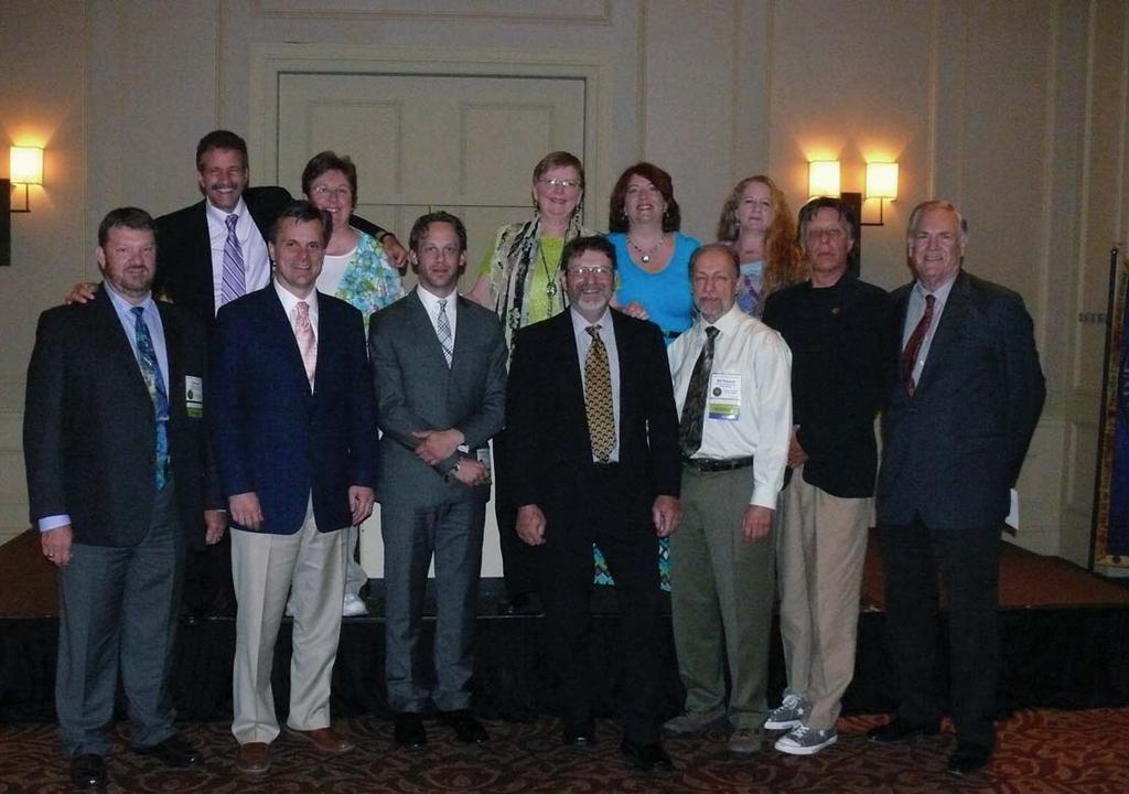 The Board of Directors consists of (front row, left to right) Al Priest, David Judson, Christopher Haynes, Jerome Durr, Bill Klopsch, James Piercey, Jack Whitworth, (back row, left to right) Steve