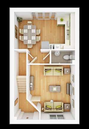 Ground Floor Lounge (max.) 4.27m 3.69m 14'0" 12'1" Kitchen/Dining 4.72m 2.88m 15'6" 9'5" First Floor Master Bedroom 2.96m 2.83m 9'9" 9'4" Bedroom 2 3.