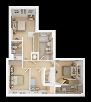 First floor Master bedroom (max.) 4.28m 3.45m 14' 1" 11' 3" Bedroom 2 3.72m 3.