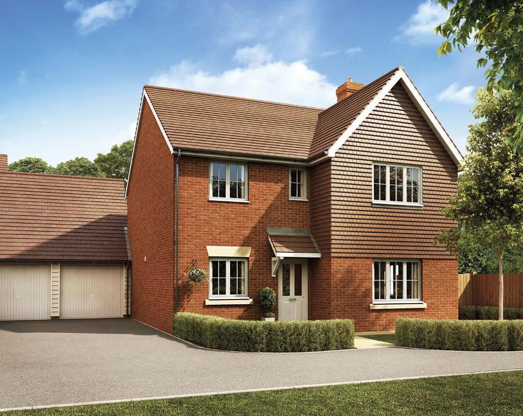 Lyons Gate The Appledore 4 Bedroom house Plots 1, 12, 19, 20, 23, 25 & 40 The Appledore is an exceptional 4 bedroom home designed to offer extra space for growing families.
