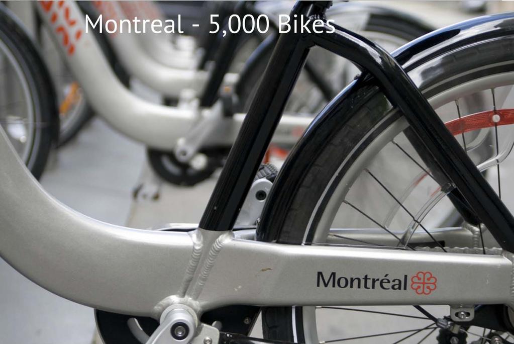Bicycle Share Locations, Bixi