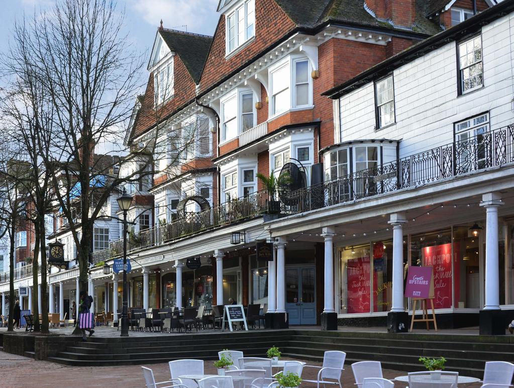 ROYAL TUNBRIDGE WELLS OCCUPATIONAL OFFICE MARKET With a number of large corporate organisations based in the town, Tunbridge Wells has an occupational market which continues to perform well and is
