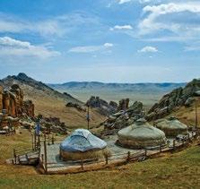 TOP TOURIST CAMPS IN MONGOLIA THE 13TH CENTURY CAMP The 13th century Camp is an 88 hectare complex located in Tuv Province, 96 km from Ulaanbaatar.