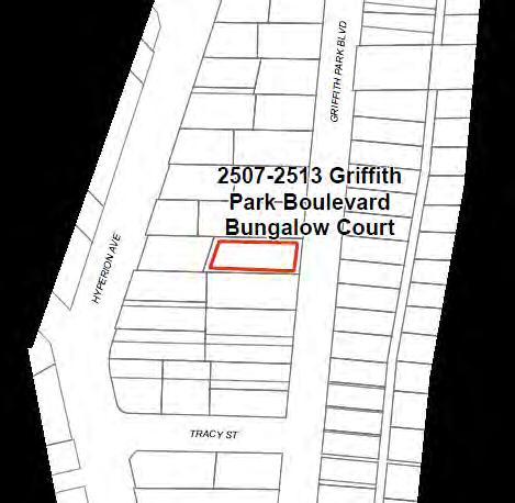 Name: 2507-2513 Griffith Park Boulevard Bungalow Court Description: Bungalow court located on one parcel.