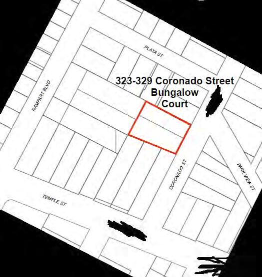 Name: 323-329 Coronado Street Bungalow Court Description: Bungalow court