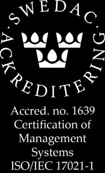 Certification AB P.O. Box 1103, SE-164 22 Kista, Sweden Ag ee e t.