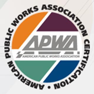 APWA Certified Public Infrastructure Inspector (CPII) National Exam, developed and administered by APWA Currently over 200 CPII, 2
