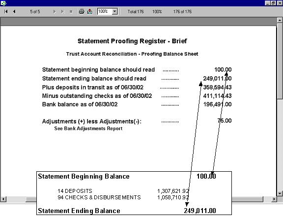 Statement Beginning Balance 100.00 14 DEPOSITS 1,307,621.