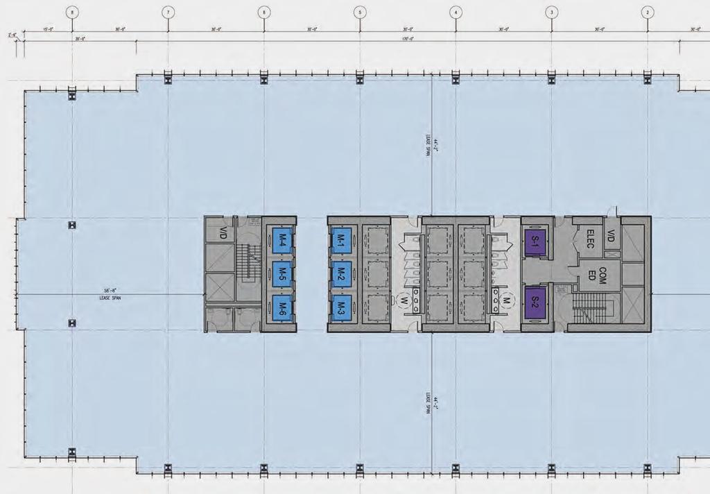 Floor plans Zone 2: Midrise Office Floorplate