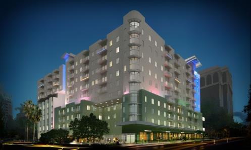 Palm Avenue (Palm Ave. at Ringling Blvd.) 138 Hotel Rooms 139 Apts. 6,000 sq. ft.