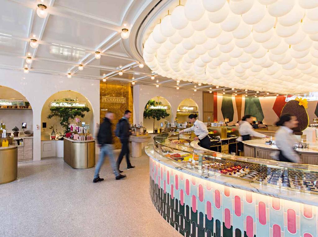 Strategy Tenant-Centric Two brands in a single concept store In the former Promod outlet at 86 Champs-Élysées, Pierre Hermé and L'Occitane now share a novel concept store where shoppers can enjoy the
