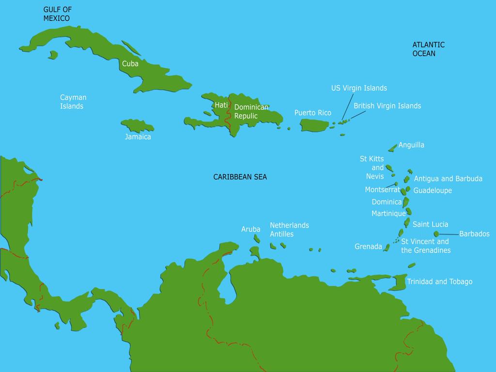 Eastern Caribbean ECCU comprises of eight (8) Countries Population of