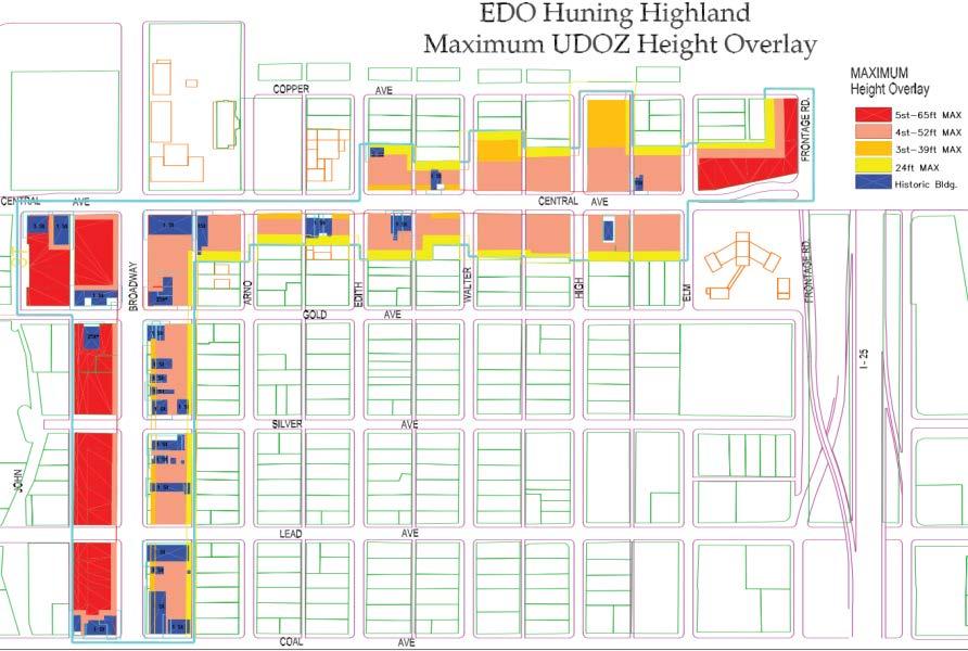 Building Heights: East Downtown & Nob Hill Existing