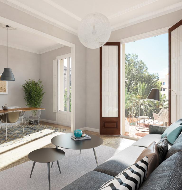 A GREAT INVESTMENT AND RENTAL OPPORTUNITY Situated in a privileged, highly sought-after location, just a few metres from Avinguda Diagonal and the emblematic Passeig de Gràcia, these beautiful