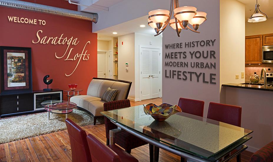 WELCOME HISTORY Saratoga Lofts, located at 125 W. Saratoga Street, has a long and rich history dating back to 1847.