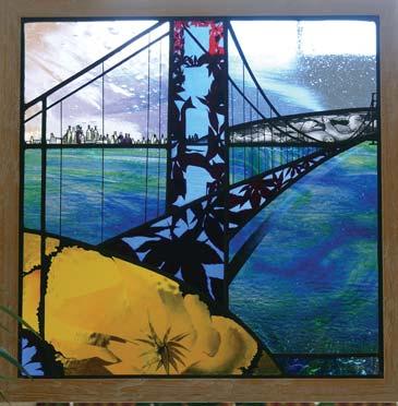 place) Golden Gate Bridge, by Emma Blount of London, England; (second place) The Burial of Lazarus
